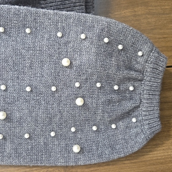 VICI-Pearl Embellished In Grey Sweater-Size Large - Picture 12 of 17